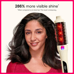 Conair InfinitiPRO close-up of mixed nylon bristles delivering lift and smooth glide