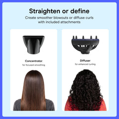 Conair concentrator nozzle detail for precise styling and smoothing benefits