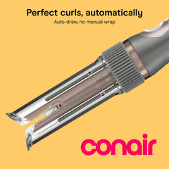 Conair InfinitiPRO close-up of curl chamber highlighting safe enclosed barrel and smooth results