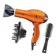 Conair INFINITI PRO front view showing dryer and attachments for versatile styling