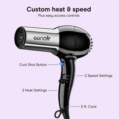 Conair ionic back air inlet detail highlighting consistent airflow benefit