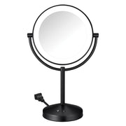 Conair front view showing matte black LED mirror and sleek silhouette for clear lighting