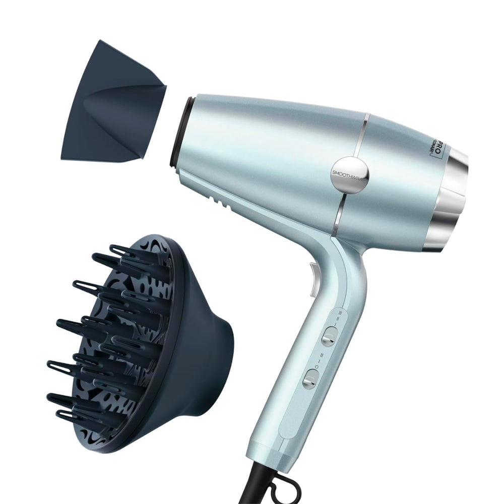 Conair SmoothWrap front view showing mint finish and compact design, for easy styling