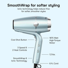 Conair SmoothWrap side profile showing ergonomic handle for comfortable grip