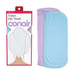 Conair front packaging showing two towels for easy rotation and convenience
