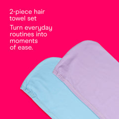 Conair towel twist-and-stay demo illustrating secure, slip-free hold
