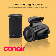 Conair close-up of velvet-flocked roller texture for gentle grip