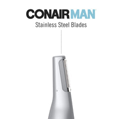 CONAIRMAN arrangement of two guide combs and attachments for controlled length