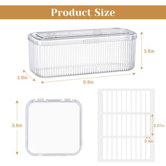 CONBOLA large acrylic outer box closed protecting multiple inner cases for travel