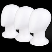 COOKOO front view foam wig head showing smooth surface and stable profile for neat styling