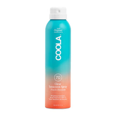 COOLA front packaging showing SPF 70 and peach blossom scent, easy recognition