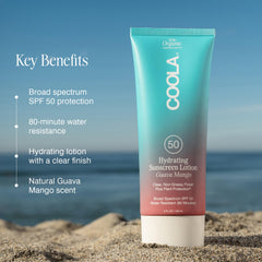 COOLA close-up pump and cap detail for easy application benefit