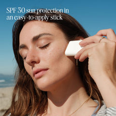 COOLA sunscreen stick close-up texture highlighting smooth application and antioxidants