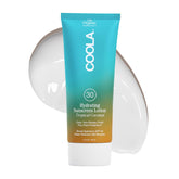 COOLA bottle front view showing product and SPF benefit