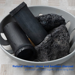 CopesFuda stones held in hand for size and scale, easy grip benefit