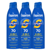 Coppertone front packaging showing SPF 70 for quick identification and high protection