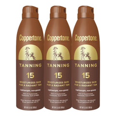 Coppertone front packaging showing SPF 15 and multipack convenience
