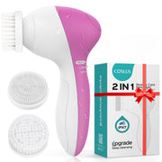 COSLUS front view showing brush and packaging, highlights portability and color