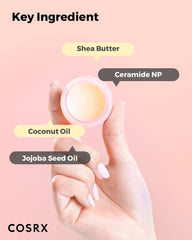 COSRX ingredient visual with shea butter and oils highlighting nourishing blend