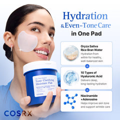 COSRX pad fitted under-eye demonstrating targeted coverage and smoothing