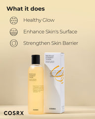 COSRX drop of toner texture close-up showing fluid consistency and fast absorption