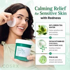 COSRX smooth pad side pressed to skin providing instant hydration