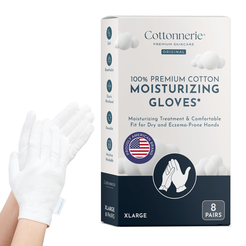 COTTONNERIE front packaging showing eight pairs, breathable cotton, overnight comfort