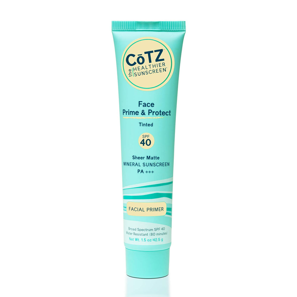 CoTZ front packaging showing SPF 40 and tinted primer benefits