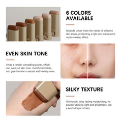 Covebalm blended finish cheek closeup showing natural dewy result and skin-evening
