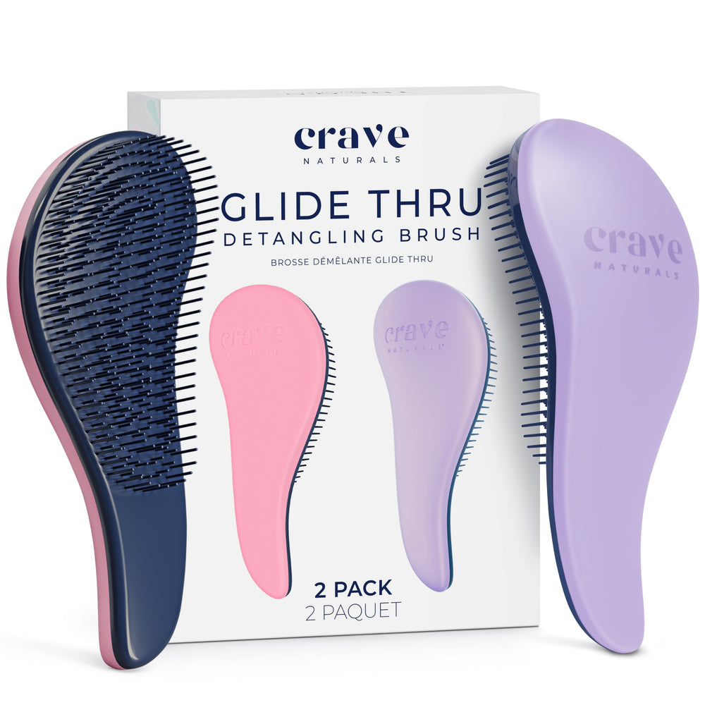 Crave Naturals front packaging showing brush pair and compact benefit