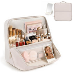 crawing front view of bag showing compact and stylish design benefit