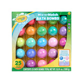 Crayola front packaging showing vibrant 25-piece set and value
