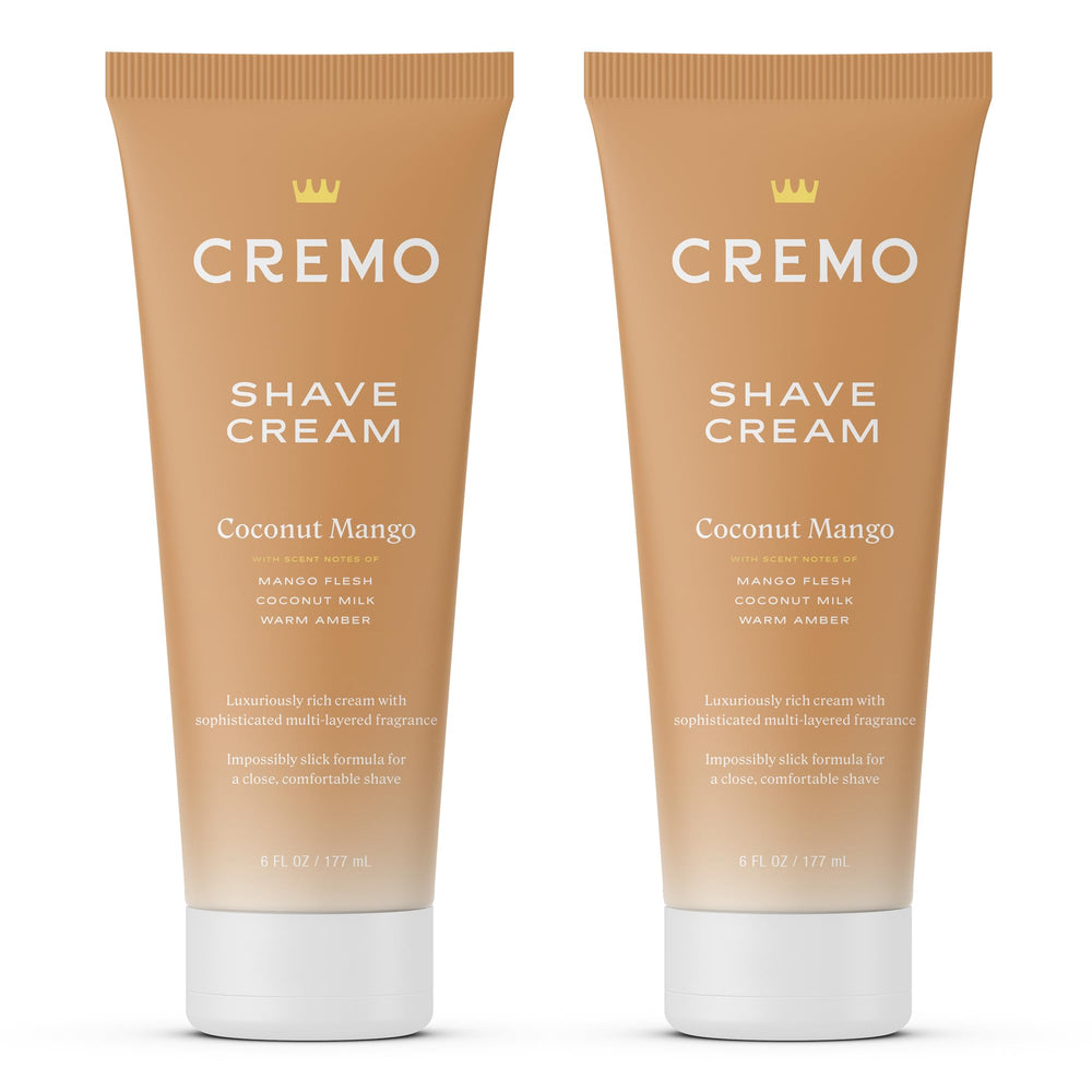 Cremo front packaging two-pack showing product and benefits