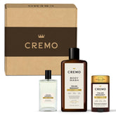 Cremo front packaging showing the full Italian Bergamot gift set and cohesive design