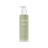 Cremo front packaging showing bottle and Pear Blossom scent benefit