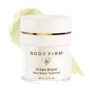 Crepe Erase jar front view showing packaging and targeted neck firming benefits