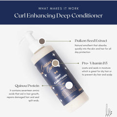 Cristina's Curls conditioner in hands demonstrating slip for easier detangling