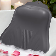 Cryoka front view of dark gray pillow showing clean design and easy placement benefit