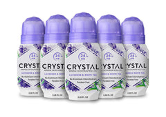 Crystal Essence front packaging showing lavender tea scent and benefit