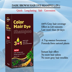 CSFDXD applying shampoo-dye to hair demonstrating easy at-home color application