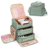 CUBETASTIC front closed green case showing compact protection and organized travel storage