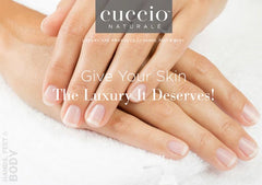 Applying Cuccio cream to hands for immediate softening benefit