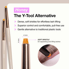 CURACORO Clover tint brush texture showing bristle density for clean tint application