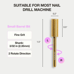 CURACORO shank size scale comparison showing 3/32" fit compatibility