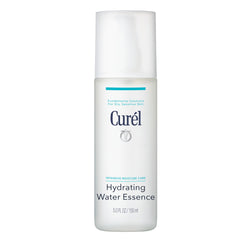 Curel front bottle hydrating water essence showing compact 5 oz size and soothing hydration