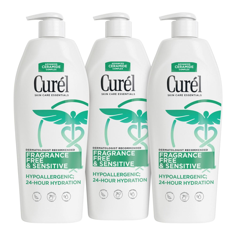 Curel front bottle showing label and fragrance-free benefit