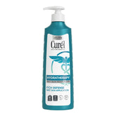 Curel front packaging showing bottle and benefits for fast hydration