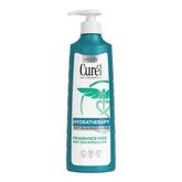 Curel front packaging showing in-shower lotion and benefits