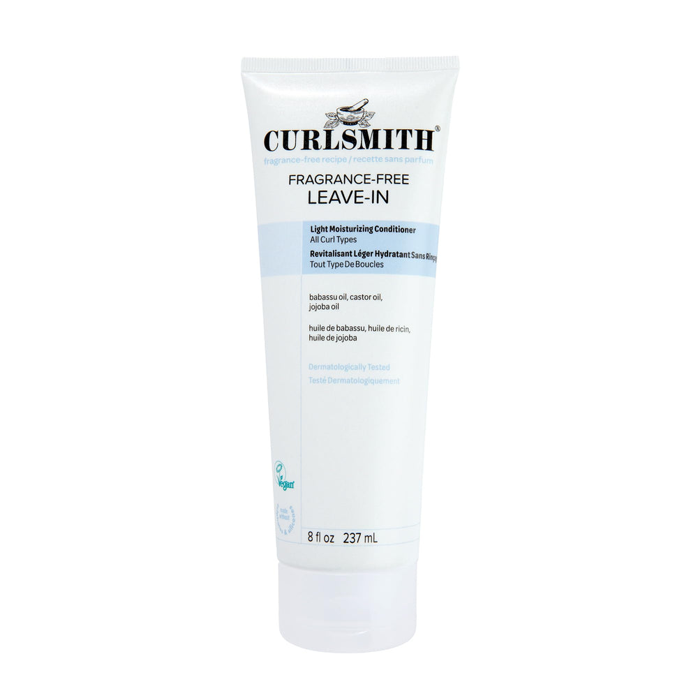 CURLSMITH bottle front view showing fragrance-free leave-in and lightweight hydration