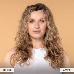 CURLSMITH bi-phase texture in bottle illustrating active moisture blend